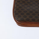 CELINE Macadam Canvas Shoulder Bag PVC Leather Brown Gold Auth 148183-16