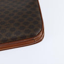 CELINE Macadam Canvas Shoulder Bag PVC Leather Brown Gold Auth 148183-17