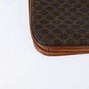CELINE Macadam Canvas Shoulder Bag PVC Leather Brown Gold Auth 148184-12