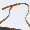 CELINE Macadam Canvas Shoulder Bag PVC Leather Brown Gold Auth 148184-8