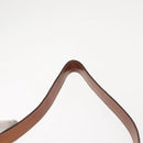 CELINE Macadam Canvas Circle Shoulder Bag PVC Leather Brown Gold Auth 148185-14