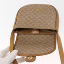 CELINE Macadam Canvas Shoulder Bag PVC Beige Gold Auth 148186-15