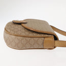 CELINE Macadam Canvas Shoulder Bag PVC Beige Gold Auth 148186-4