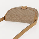 CELINE Macadam Canvas Shoulder Bag PVC Beige Gold Auth 148186-6