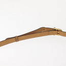 CELINE Macadam Canvas Shoulder Bag PVC Beige Gold Auth 148186-8