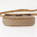 CELINE Macadam Canvas Shoulder Bag PVC Beige Gold Auth 148186-5