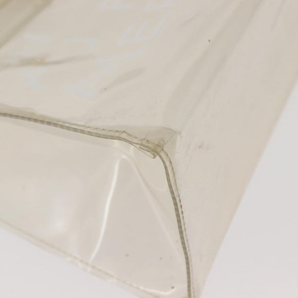 HERMES Small Vinyl Kelly Hand Bag Vinyl Clear Auth 148190