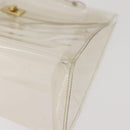 HERMES Small Vinyl Kelly Hand Bag Vinyl Clear Auth 148190-14