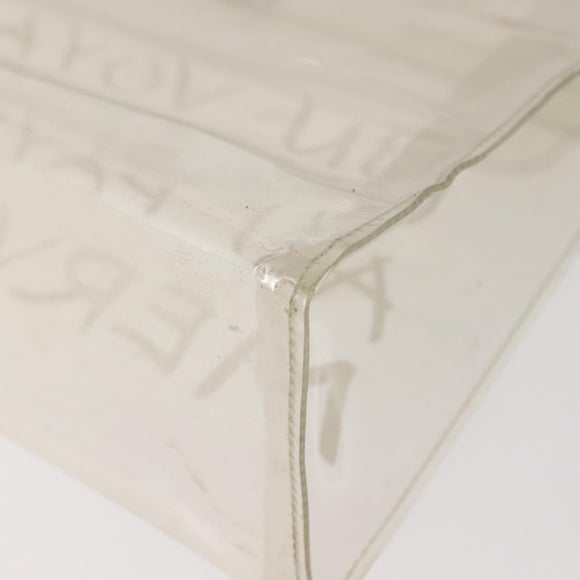 HERMES Small Vinyl Kelly Hand Bag Vinyl Clear Auth 148190