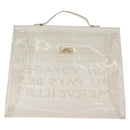HERMES Small Vinyl Kelly Hand Bag Vinyl Clear Auth 148190-2