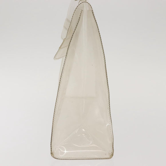 HERMES Small Vinyl Kelly Hand Bag Vinyl Clear Auth 148190
