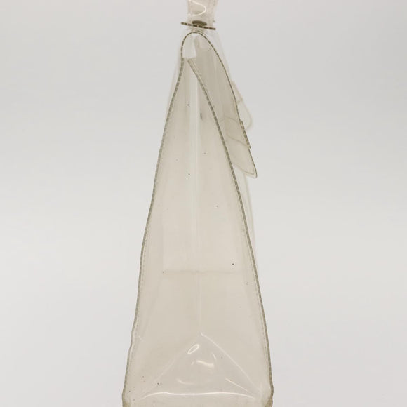HERMES Small Vinyl Kelly Hand Bag Vinyl Clear Auth 148190