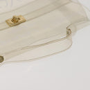 HERMES Small Vinyl Kelly Hand Bag Vinyl Clear Auth 148190-7