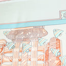 HERMES Carre 90 Scarf ""RENCONTRE OCEAN "" Silk Light Blue Auth 148193-12