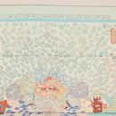 HERMES Carre 90 Scarf ""RENCONTRE OCEAN "" Silk Light Blue Auth 148193-3