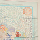 HERMES Carre 90 Scarf ""RENCONTRE OCEAN "" Silk Light Blue Auth 148193-4