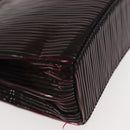 CARTIER Trinity Hand Bag Nylon Black Gold Auth 148194-9