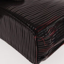 CARTIER Trinity Hand Bag Nylon Black Gold Auth 148194-14