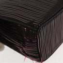 CARTIER Trinity Hand Bag Nylon Black Gold Auth 148194-15