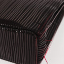 CARTIER Trinity Hand Bag Nylon Black Gold Auth 148194-16