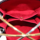 CARTIER Trinity Hand Bag Nylon Black Gold Auth 148194-11