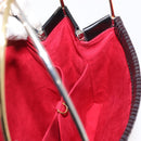 CARTIER Trinity Hand Bag Nylon Black Gold Auth 148194-12