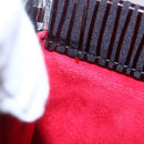 CARTIER Trinity Hand Bag Nylon Black Gold Auth 148194-18