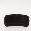 CARTIER Trinity Hand Bag Nylon Black Gold Auth 148194-5