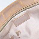 CHANEL New Travel Line Pouch Nylon Beige CC Auth 148196-16