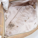 CHANEL New Travel Line Pouch Nylon Beige CC Auth 148196-17