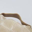 CHANEL New Travel Line Pouch Nylon Beige CC Auth 148196-8