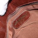 CHANEL Tote Bag Canvas Leather Beige Gold CC Auth 148197-18