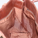 CHANEL Tote Bag Canvas Leather Beige Gold CC Auth 148197-19