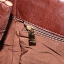 CHANEL Tote Bag Canvas Leather Beige Gold CC Auth 148197-21