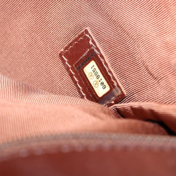 CHANEL Tote Bag Canvas Leather Beige Gold CC Auth 148197