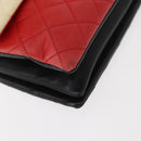 CHANEL Matelasse Chain Pagoda Bag Lamb Skin Multicolor Gold CC Auth 148199-16