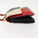 CHANEL Matelasse Chain Pagoda Bag Lamb Skin Multicolor Gold CC Auth 148199-4