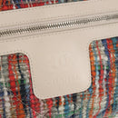 CHANEL Cococoon Tote Bag Nylon White Silver CC Auth 148203V-21