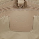 CHANEL Cococoon Tote Bag Nylon White Silver CC Auth 148203V-24