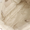 CHANEL Cococoon Tote Bag Nylon White Silver CC Auth 148203V-9