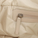 CHANEL Cococoon Tote Bag Nylon White Silver CC Auth 148203V-28