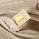 CHANEL Cococoon Tote Bag Nylon White Silver CC Auth 148203V-10