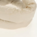 CHANEL Cococoon Tote Bag Nylon White Silver CC Auth 148203V-7