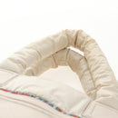 CHANEL Cococoon Tote Bag Nylon White Silver CC Auth 148203V-15