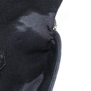 CHANEL Chain Shoulder Bag Cotton Black Silver CC Auth 148204V-24