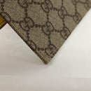 GUCCI GG Supreme Accessory Pouch PVC Beige 457233 Auth 148206V-15