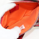 GUCCI GG Supreme Accessory Pouch PVC Beige 457233 Auth 148206V-10