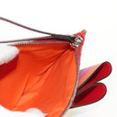 GUCCI GG Supreme Accessory Pouch PVC Beige 457233 Auth 148206V-20