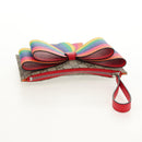 GUCCI GG Supreme Accessory Pouch PVC Beige 457233 Auth 148206V-5