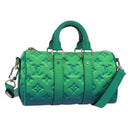 LOUIS VUITTON Monogram Illusion Keepall XS Hand Bag Green M59691 Auth 148207SM-1